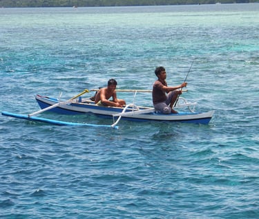 fishermen of Bunaken Island Marine Park, North Sulawesi, Indonesia
