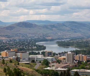 a picture of Kamloops downtown area