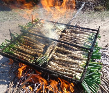 calçotada al fuego