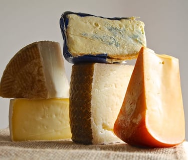 variedad de quesos