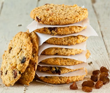 Galletas de avena y pasas