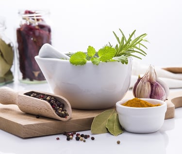 hierbas aromáticas y especias
