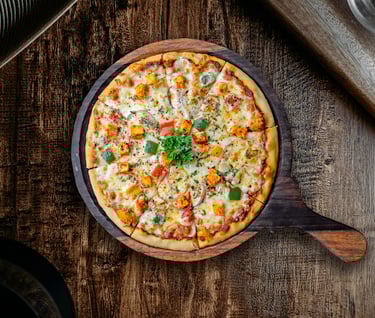 pizza casera hecha en casa