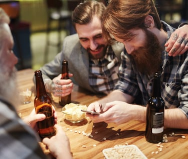 Social interactions create easy relationships