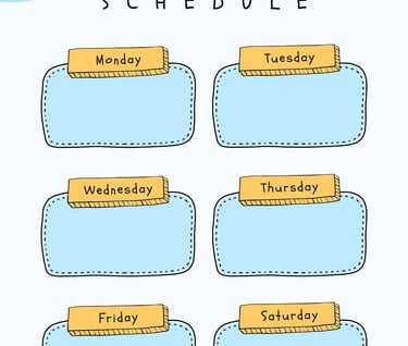 weekly schedule planner