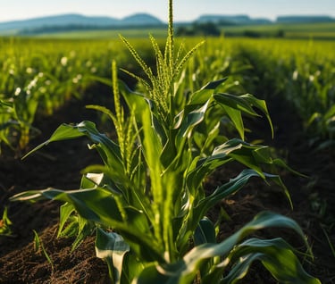 Cultivo de maiz en el valle OrganiCrab Harina de Cangrejo