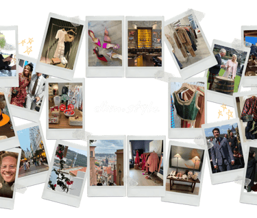 dhm.style fashion and lifestyle styling collage with polaroid-style photography.