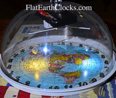 Flat Earth Model with Sun and Moon