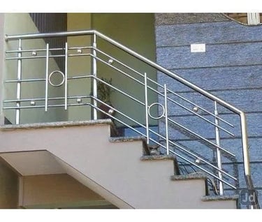 rampe d'escalier en inox