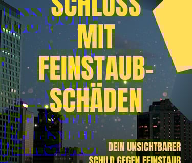 Schluss mit Feinstaub-Schäden. Abhilfe