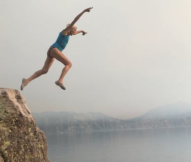 Sending it from Crater Lake Oregon