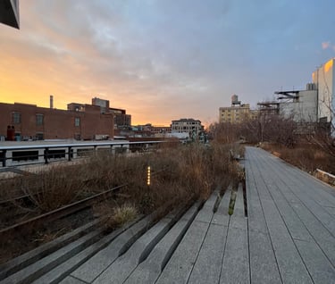 Sunrise on NYC's High Line
