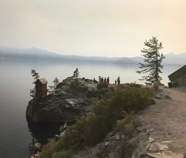 End of Cleetwood Trail Crater Lake Oregon