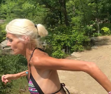 Sending it at the Ledges in Ohio