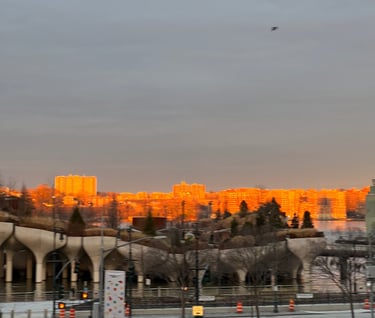 Sunset over the Hudson from the Meat Packing District