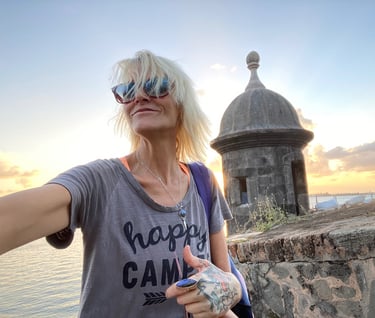 Happy Camper at Castillo San Felipe del Morro