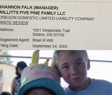 Brian Witt invested in the Michael and Shannon Falk Marriage trust