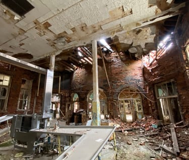 JN Adams Abandoned Hospital outside Buffalo New York