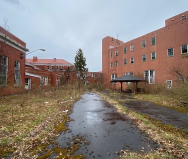 One of many entrances to various buildings at JN Adams