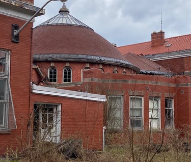 Beautiful Exgterior of JN Adams Urbex Abandoned TB hospital New York