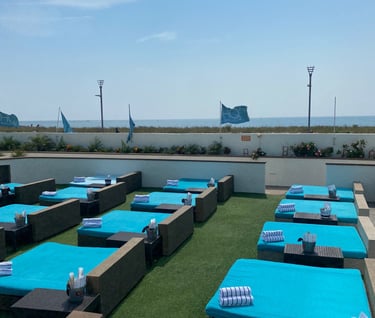 Private seating at HQ2 Beachclub