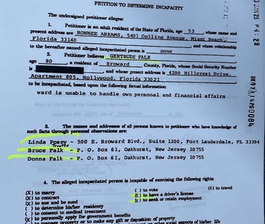 Falk insanity in Florida