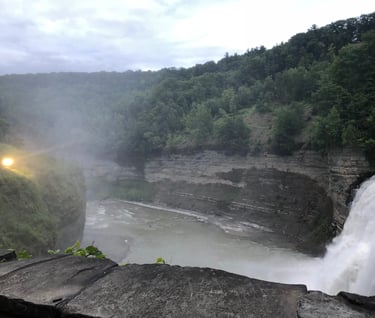 Otherworldly mists of Genesee Falls