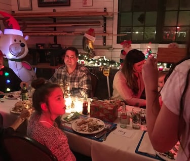 Willitts's with mouths agape for Merle Meyers