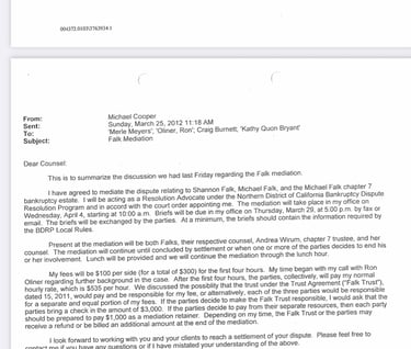 Andrea Wirum can't even show up for mediation