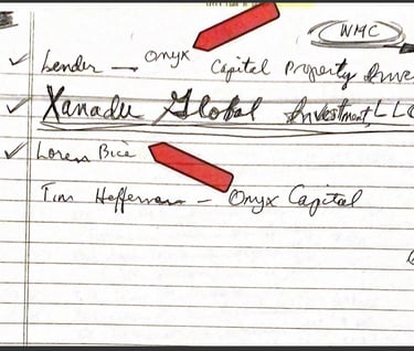 Onyx Capital William B Doty Michelle Woo