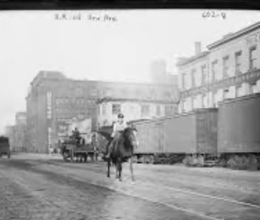 Cobblestone Streets of Meat Packing District a century before it became "trendy"