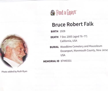Obituary of Bruce R Falk New York