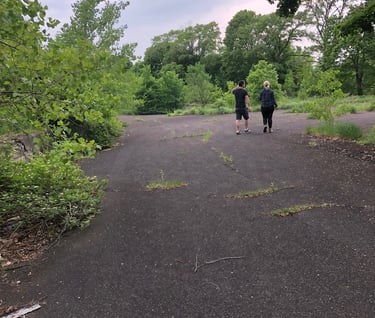 Kindred Urbex Spirits on the path at JN Adams