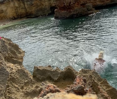 Water of Cabo Rojo Cliff Jumping Puerto Rico