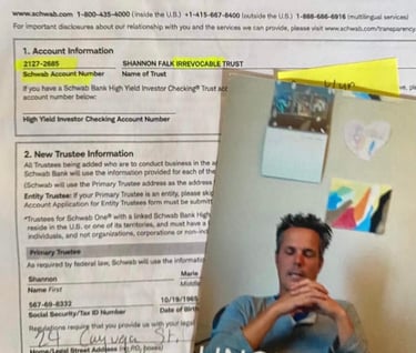 Jason Willitts Draining Falk trusts in 2019