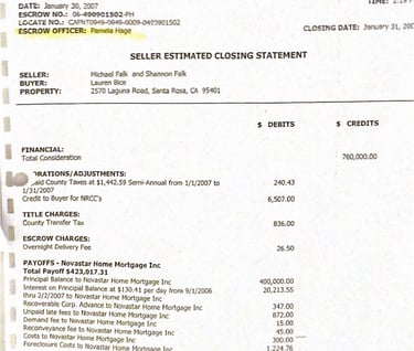 $294,378.98 Dollars of Mortgage Fraud by William B Doty in connected Michael Falk Bill Willitts