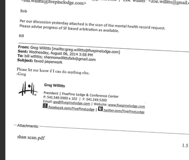 Greg willitts's willingness to abuse Shannon Falk's mental health cost him a son