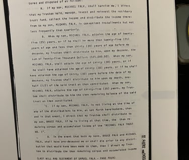 Will #1 of Samuel Falk