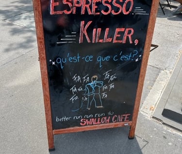 Killer Espresso is less than Ron Oliner deserves