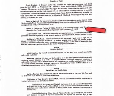 Max and Zoe Falk abuse at the hands of Bill Willitts