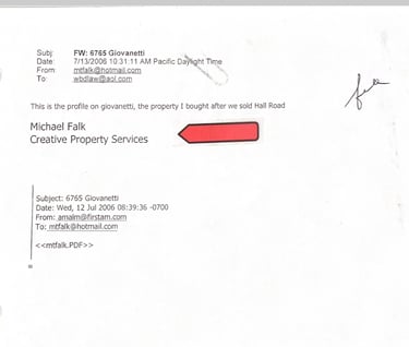 Michael Falk and his Creative Property Service