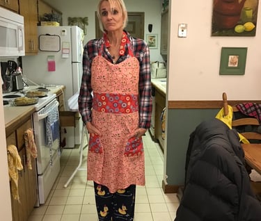 Shannon Falk cutting the apron Strings in Burney California