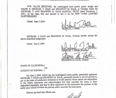 Shannon and Michael Falk and all their Falk powers in New York