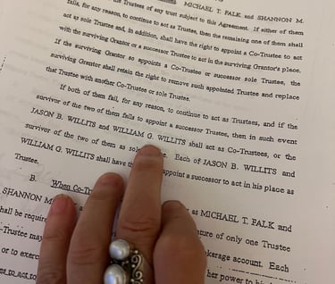 Jason and Bill Willitts Tryin to steal the money of their sister and daughter Shannon Falk