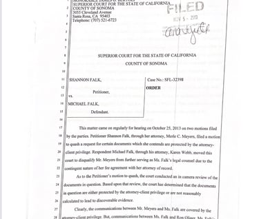 Merle Meyers Shopping Falk divorces to Sonoma County SFL-32398