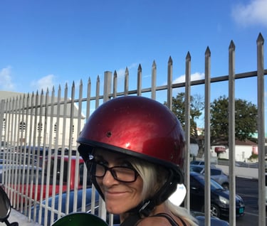 Renting a scooter in Nassau Bahamas