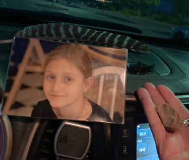 Zoe Falk I take her with me in spirit and pictures from New York to California