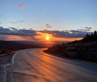 Sunset on Cadillac Mountain
