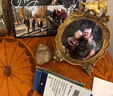 Greg Willitts and his Sister Shannon Falk bedside picture