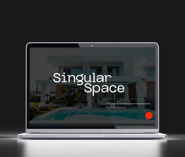 diseño web Singular Space